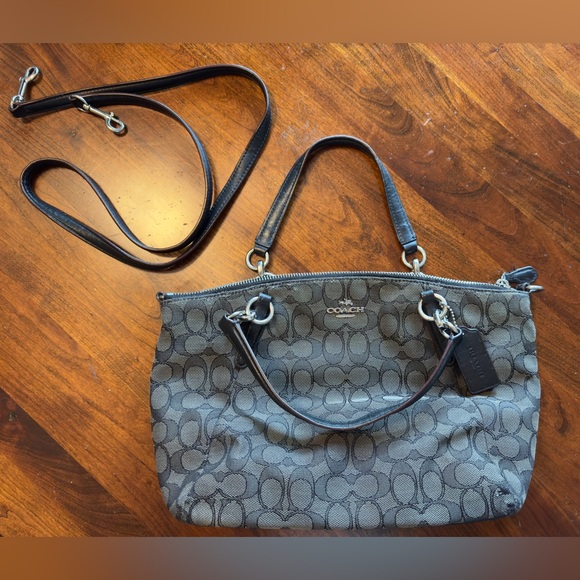 SOLD - COACH Signature Shoulder Bag - Picture 2 of 9